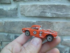 1985 Matchbox, #10786, - 1962 CORVETTE, Orange #11 - 1982 Macau Base - 1/64