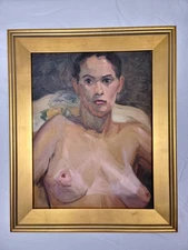 Daniel Breaux — Original Oil Painting 14×18 — Private Collection — Nude Study
