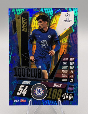 2020-21 Topps Match Attax UCL Extra 100 Club #CLU9 Kai Havertz