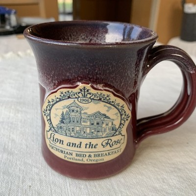 Deneen Pottery Lion & The Rose Portland, OR Coffee Mug 2009