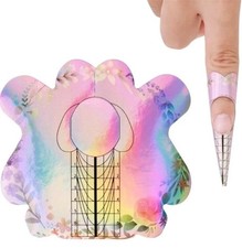 100Pcs Nail Extension Forms Manicure Training For Professional And DIY Nail Art