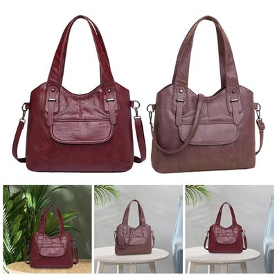 Damen Beuteltasche Tasche weich Mode Schultertasche PU Leder für Reisen Arbeit Einkaufen