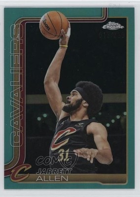 2025-26 Topps Chrome Teal Refractor 18/299 Jarrett Allen #52 5y7