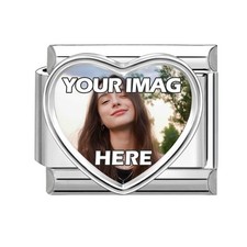 9mm Italian Photo Charm Custom Personalise Picture Charm Fits Nomin. Bracelet