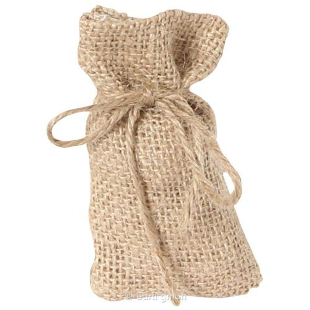 Трикотажное изделие, Джутовый мешок, Упаковочный материал, Beutel 9 x 5,5 см, NEU