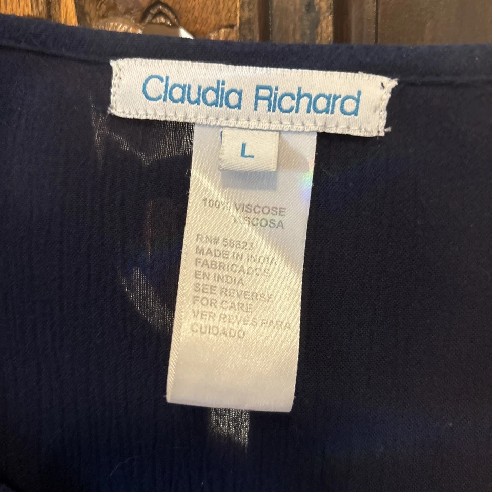 Blusa feminina Claudia Richard tamanho grande - Imagem 3 de 4