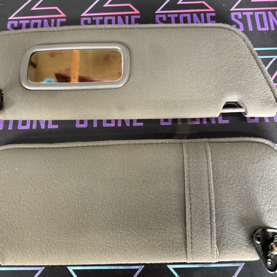 1989-2006 Ford Ranger para-sol par de pano cinza médio - Imagem 3 de 4