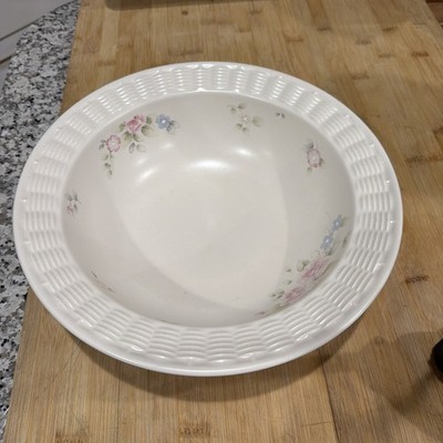 Vintage Pfaltzgraff tea rose Salad Soup Serving Bowl 11 3/4  *