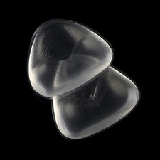 2 Pcs Durable Transparent Silicone Triangle Bra Push Up Pads for Swim and Casual