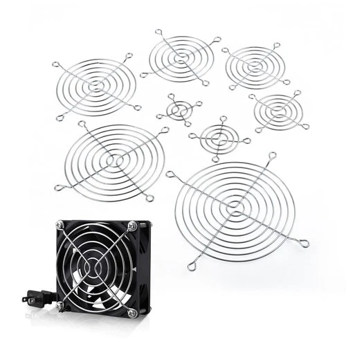 2pcs Fan Grills Protective Net PC Desktop Cooling Fan Blades Avoid Damage 8 Size