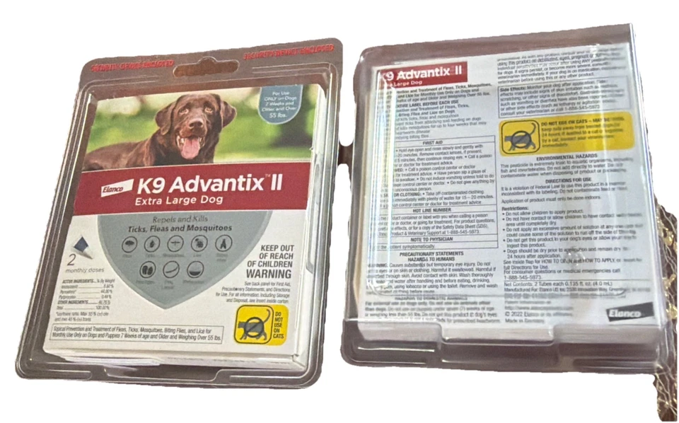 Flea/Tick Treatment - K9 Advantix II Large Dogs 2 Doses - Image 2 of 2