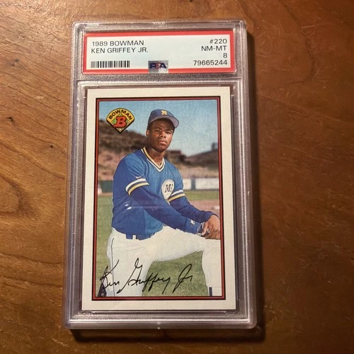 1989 Bowman Ken Griffey Jr #220 PSA 8 NM-MT HOF Seattle Mariners
