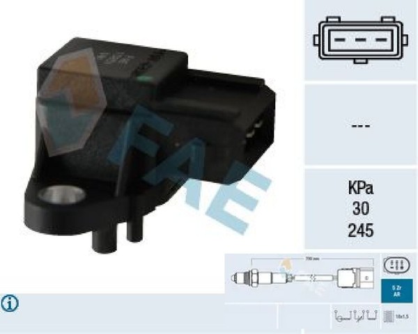 FAE 15051 Sensor FüR Saugrohrdruck Saugrohrdruck Sensor Ladedruck-image