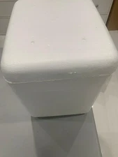 Styrofoam Insulated Cooler with Shipping Box ext meas 11.5"L x 10"W x 12"H