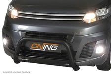 Frontbügel Edelstahl SCHWARZ für Citroen Jumpy Space Tourer ab 2016- Ø63mm
