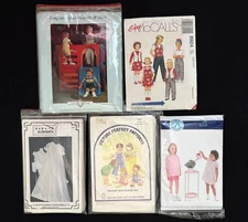 Infant & Childrens Sewing Patterns- Christening, Pants, Overalls, Sunsuit, Dress