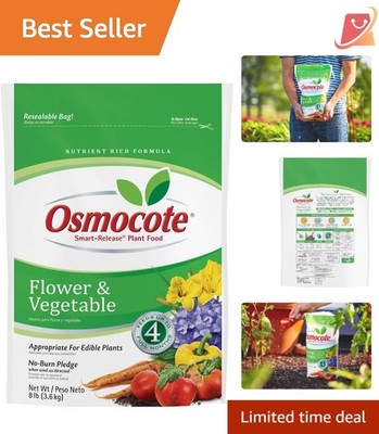 Plant Food Granules for Flowers Veg 8 lb Root Growth Slow-Release Fertilizer