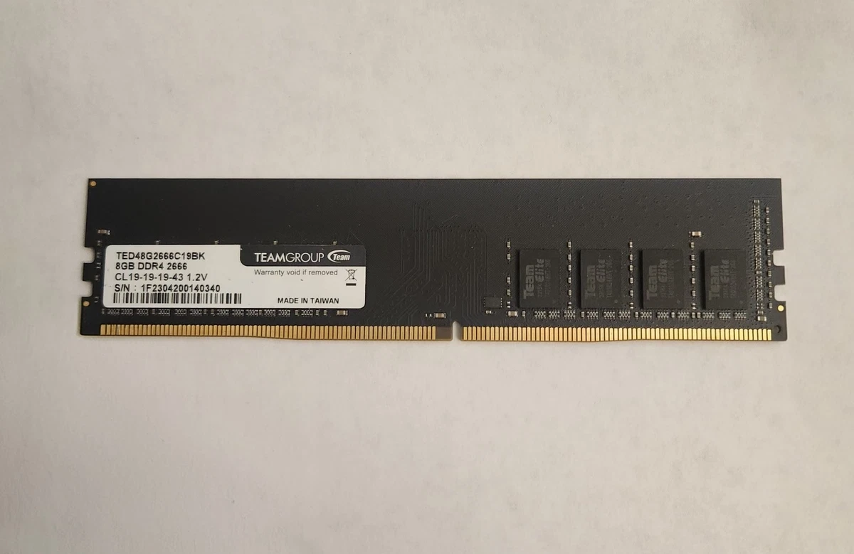 Team Group DDR4 SDRAM 8 GB Total Capacity Memory (RAM) for sale | eBay