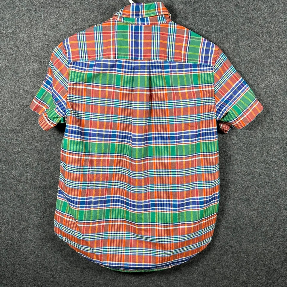 Ralph Lauren Boys Plaid Short Sleeve Button Down Shirt Large (14-16) Colorful - Image 3 of 4