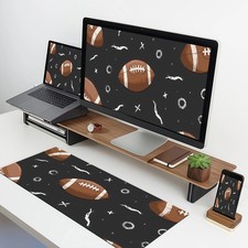 40 90cm American Football Pattern Non-Slip Rubber Mouse Pad  Desk Mat - Durable
