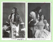 (C341) Theatre Edwardian Actor Two R/P Postcards Lewis Waller, Evelyn Millard