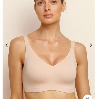Comfelie Bra Comfelie Wireless 3D Perforated Deep Cups Comfortable Bra Med Pink