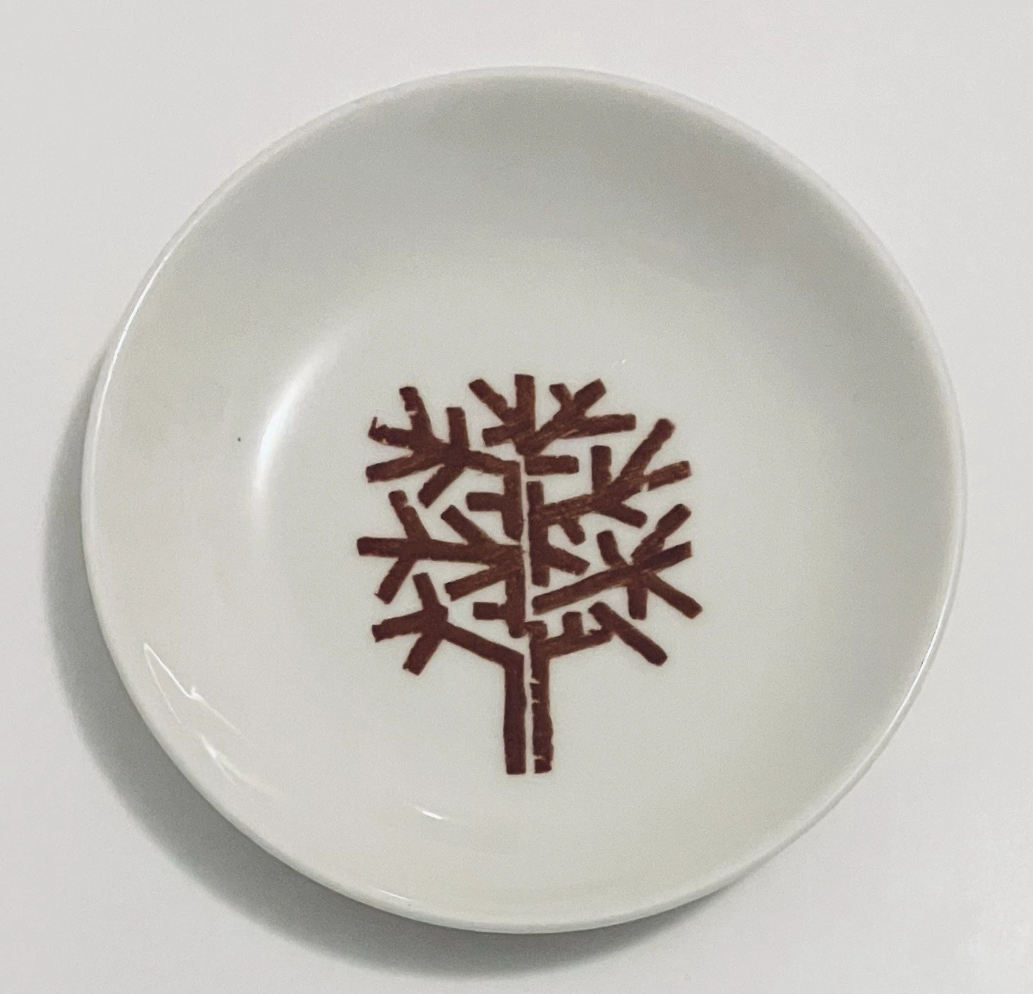 Vintage 4 Four Seasons NYC Ashtray Butter Pad Dish Brown 4" Sterling China