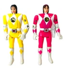Vintage Bandai Power Rangers Pink Yellow 5.5" Flip Head Figure 1993 Rare Read 🔥