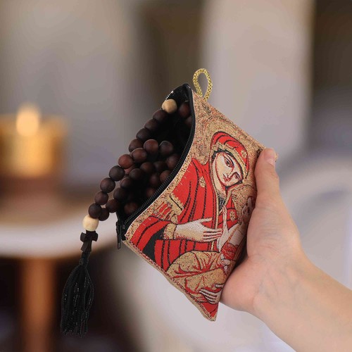 Rosenkranz Tasche 10x15cm – Hodegetria, Mutter Gottes - Picture 4 of 5