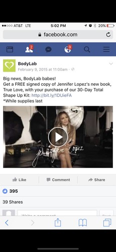 SIGNED True Love Book Jennifer Lopez Hardcover 1st ED HC Autographed Bodylab.com - Picture 3 of 11