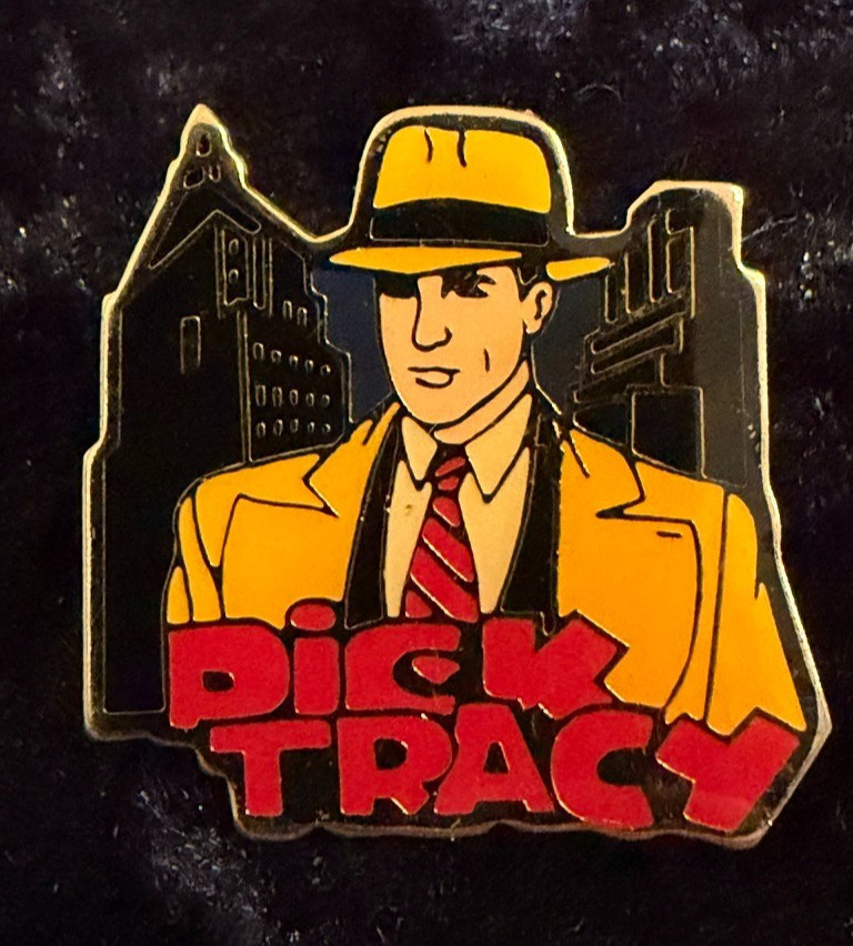 Disney Pin Dick Tracy Movie Logo Skyline Vintage 1990
