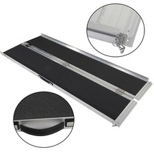 72 inch Fold Aluminum Wheelchair Portable Mobility Scooter Ramp Free Shipping