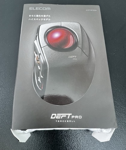 ELECOM M-DPT1MRXBK, Wired, Wireless, Bluetooth, Gaming, Red Ball Trackball Mouse