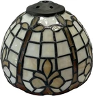 Vintage Tiffany-Style Stained Glass Lamp Shade | 7” Diameter | Spider Fitter