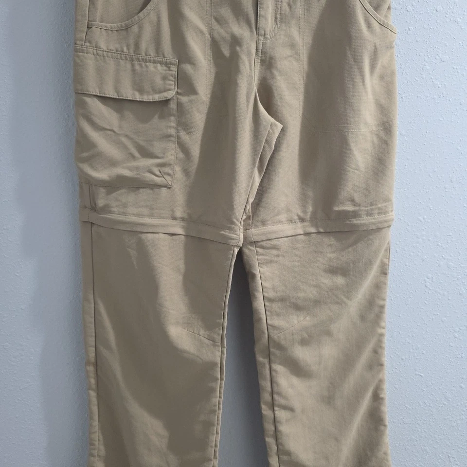 Pantalones Convertibles Columbia Jóvenes Niños Talla 14/16 Beige Carga Exterior Cremallera Foto 3 de 4