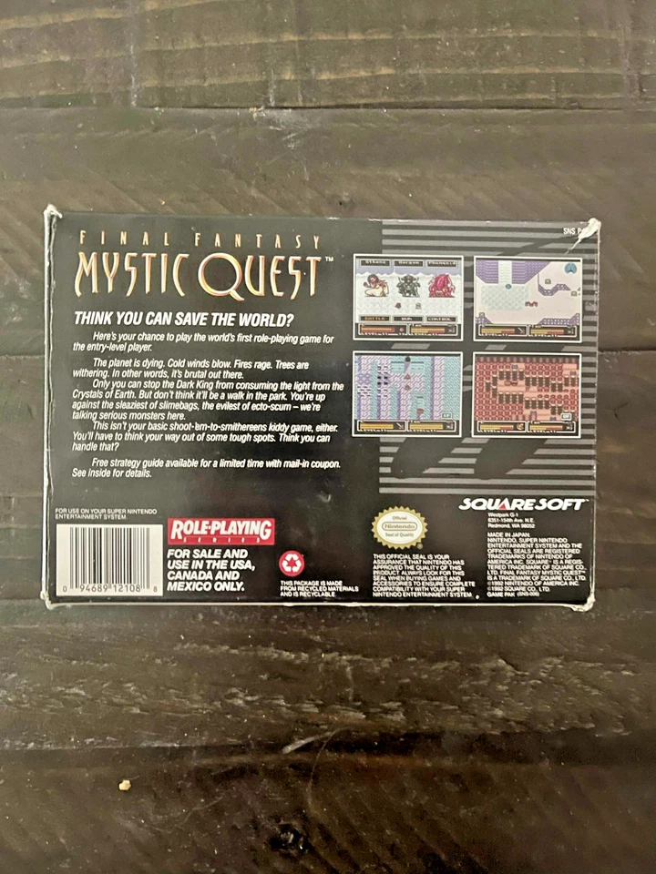 Final Fantasy Mystic Quest  Super Nintendo Snes Complete With Manual And Map - Image 3 of 4