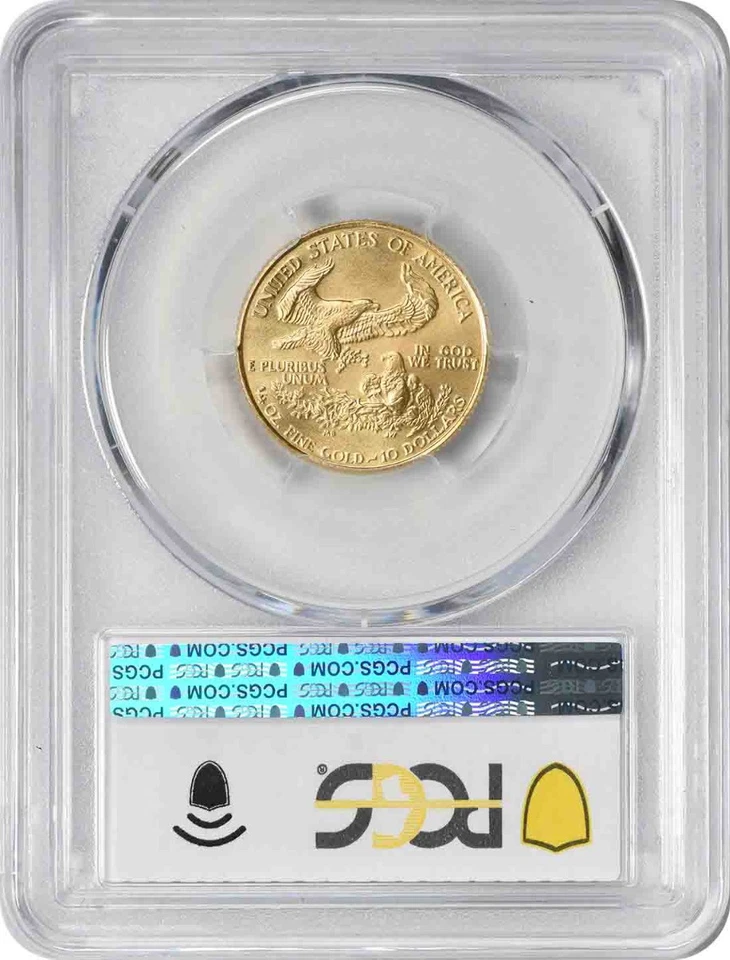 1987 $10 American Gold Eagle MS69 PCGS - Image 2 of 2
