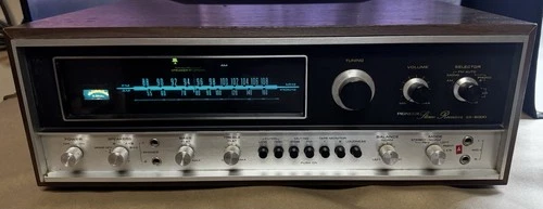 Vintage Pioneer Stereo Receiver SX-6000 Powers On All Lights Work Wooden Case