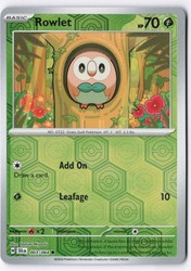 Rowlet 003/064 Shrouded Fable Reverse Holo