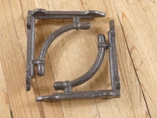 2 Shelf Brackets Corbels Wall Cast Iron SMALL Rustic Farmhouse 4 3/8" X 4 3/8"