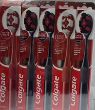 5 Colgate Optic White Stain Remover Toothbrush Soft Vibrant Red NEW