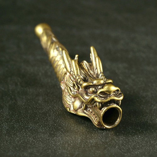 Neue traditionelle chinesische Drache Metallstiele Rauchen Pfeifen tragbare kreative Pfeife - Bild 3 von 5