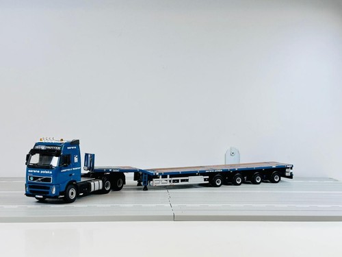 WSI truck models, Volvo FH2 Glob. 6X4 + Telestep Trailer 4 Axle , SARENS - Picture 2 of 13