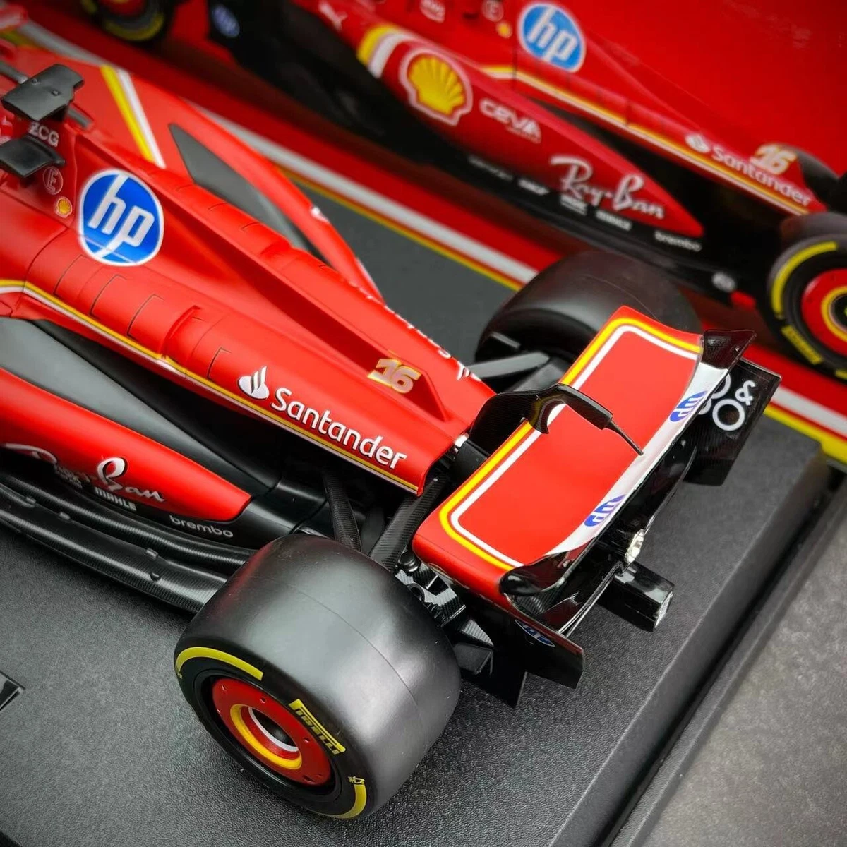 Bburago 1/18 Scuderia Ferrari diecast F1 Model F-24 2024 GP