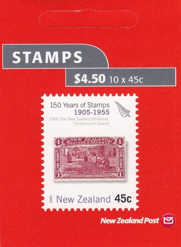 New Zealand 2005 150yrs of NZ Stamps $4.50 Booklet MNH