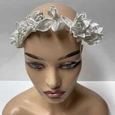 Flowers And Beads Bridal Headpiece Tiara Hair Accessory