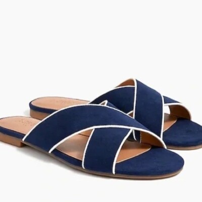 Crew Criss Cross Slide Sandals/House shoes