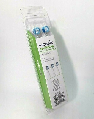 Waterpik Oscillating Brush Heads Triple Clean Fits: Complete Care 5.5 & 9.5.