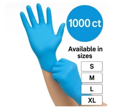 Disposable Nitrile Gloves Powder Free - 1000CT