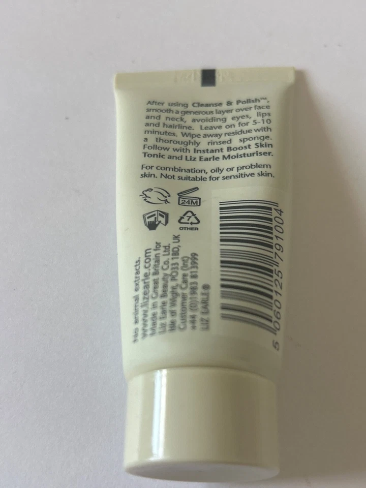 Liz Earle Deep Cleansing Mask 15ml Travel Size New oily combination skin - Image 2 of 2